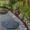 Decorative Outdoor Weather-Resistant Artistic Artificial Faux Stone Rock, Garden Patio Granite Grey Fiberglass Stone